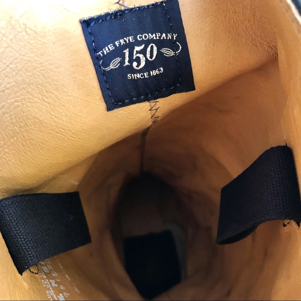 RARE Frye 150th ANNIVERSARY Cavalry 12L Cognac Leather Vintage Tall Campus Boot - Picture 14 of 16